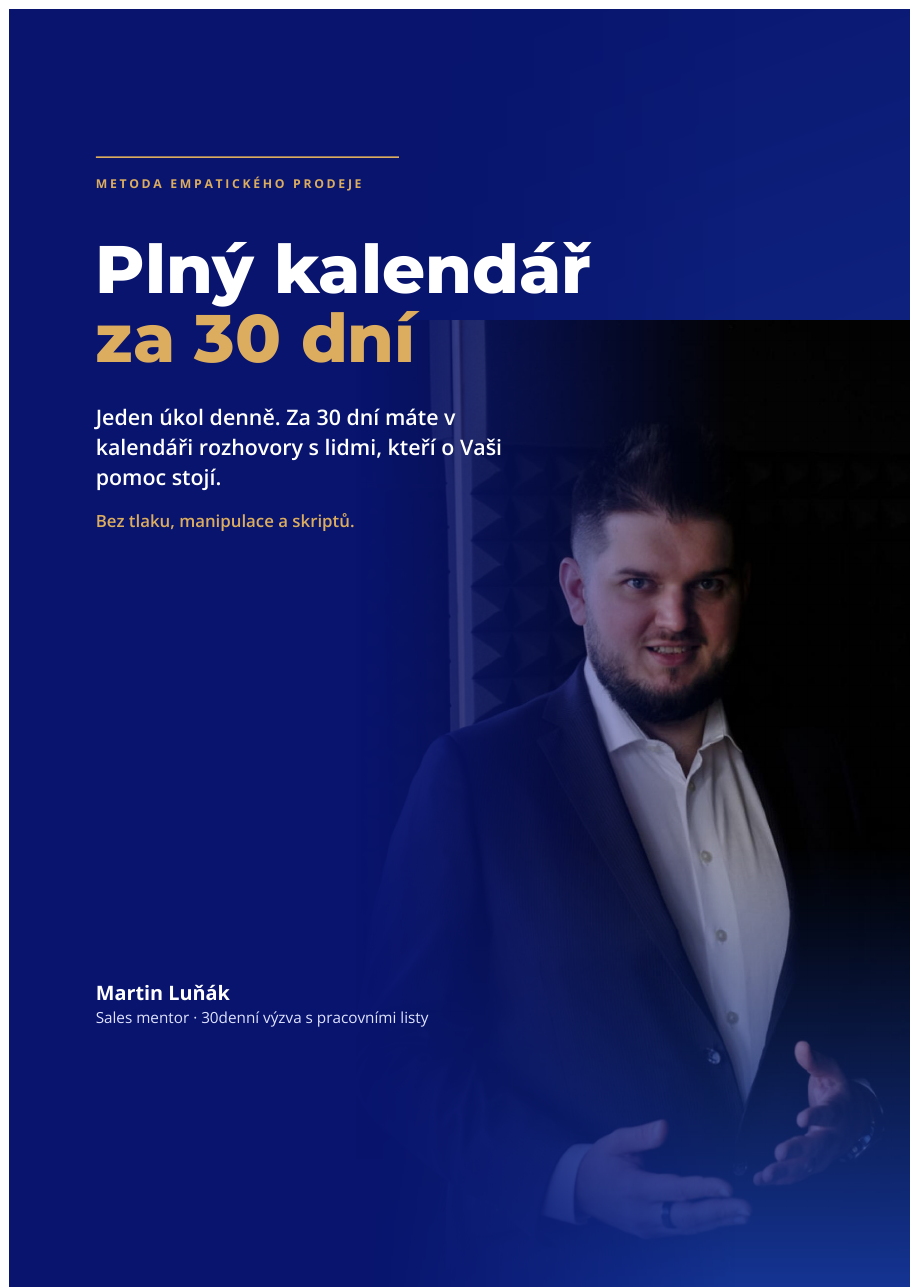 Obálka PDF výzvy Plný kalendář za 30 dní od Martina Luňáka